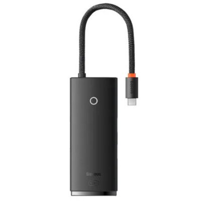 Адаптер Baseus Lite Series 5 в 1 Type-C HUB Type-C - HDMI+3xUSB 3.0+PD (WKQX040001) (Black) / Адаптеры и переходники | Электроника | V4.Ru: Маркетплейс