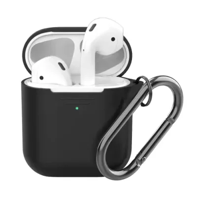 Чехол Deppa (47005) для AirPods силиконовый (черный) / Чехлы и держатели для гарнитур | Электроника | V4.Ru: Маркетплейс