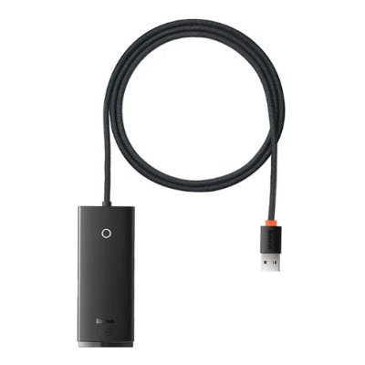 Адаптер Baseus Lite Series 4 в 1 Type-C HUB 3xUSB 3.0+Type-C 1m (WKQX030401) (Black) / Адаптеры и переходники | Электроника | V4.Ru: Маркетплейс