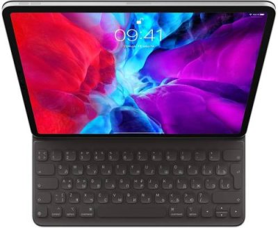 Клавиатура Apple Smart Keyboard Folio для iPad Pro 12.9 (4th generation) русская (нейлон с подставкой) (черный) (MXNL2) Клавиатуры, мыши, тачпады / Электроника | V4.Market