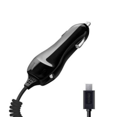 Автомобильное зарядное устройство Deppa (22105) 1000mA micro USB 120 см (Black) Автомобильные зарядные устройства / Электроника | V4.Market