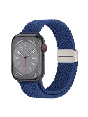 Ремешок WiWU Braid Magnetic для Apple Watch 42/44/45/49mm нейлон (Wi-WB004) (синий) Ремешки и браслеты для умных часов Apple / Электроника | V4.Market