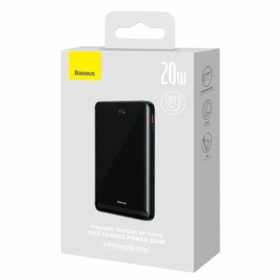 Внешний аккумулятор Baseus Wireless Kickstand Magnetic Bracket 10000mAh 20W (синий) (PPCXZ10) Универсальные внешние аккумуляторы / Электроника | V4.Market