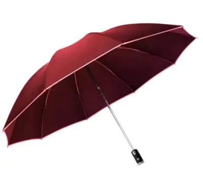 Зонт Xiaomi Zuodu Full Automatic Umbrella Led автоматический с фонарем (красный) Домашние аксессуары / Электроника | V4.Market