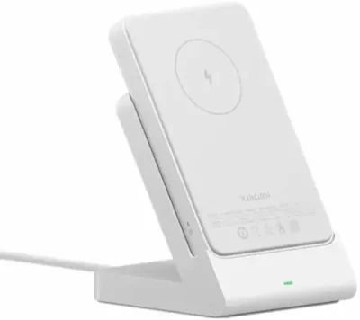 Внешний аккумулятор с подставкой Xiaomi Mi Power Bank Magnetic Wireless Magsafe 5000mAh (P05ZM) (белый) Зарядка и крепления / Электроника | V4.Market