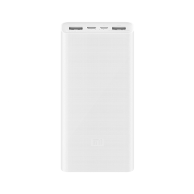 Универсальный внешний аккумулятор Xiaomi Mi Power Bank 3 20000 mAh (PLM18ZM) (белый) Зарядка и крепления / Электроника | V4.Market