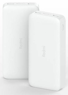 Универсальный внешний аккумулятор Xiaomi Redmi Power Bank 20000mAh (PB200LZM) белый Зарядка и крепления / Электроника | V4.Market