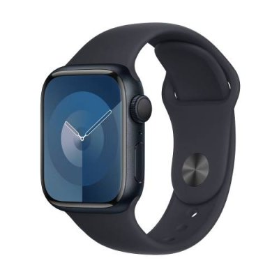 Apple Watch Series 9 41mm (GPS) Midnight Aluminum Case with Midnight Sport Band (S/M) (MR8W3) Apple Watch Series 9 / Электроника | V4.Market