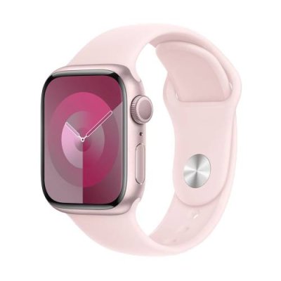 Apple Watch Series 9 41mm (GPS) Pink Aluminum Case with Pink Sport Band (S/M) (MR933) Apple Watch Series 9 / Электроника | V4.Market