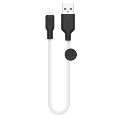 Кабель Hoco X21 Plus USB/Lightning 2.4A 25см (белый) Кабели / Электроника | V4.Market