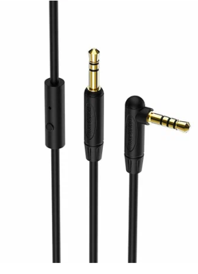 Кабель Borofone BL5 AUX audio (3.5mm) на (3.5mm) 100см силиконовый (серый) Кабели / Электроника | V4.Market