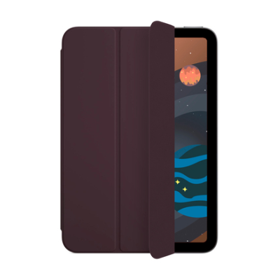 Чехол-книжка Smart Folio Cover для Apple iPad mini 6 (2021) (полиуретан с подставкой) (Dark Cherry) для Apple iPad mini 6 (2021) / Электроника | V4.Market