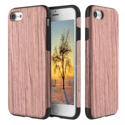 Чехол-накладка Rock Origin Series Wood для Apple iPhone 7 Plus/8 Plus резина под дерево (Sandalwood) для iPhone 7 Plus/8 Plus / Электроника | V4.Market