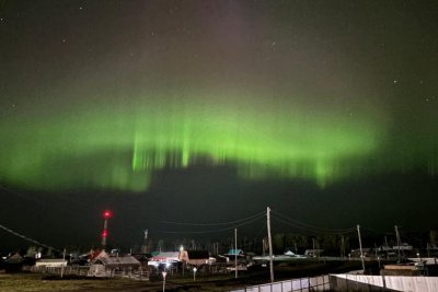 Фото: сентябрьское северное сияние в Якутске и районах республики / ЯСИА   Республика Саха (Якутия)