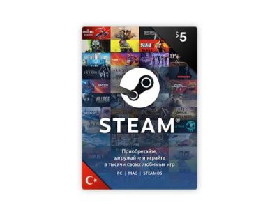 Карта оплаты Steam 5 USD Turkey [Цифровая версия] (PC) / Игры для ПК | Компьютерная техника | V4.Ru: Маркетплейс