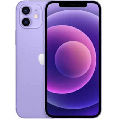 Мобильный телефон Apple iPhone 12 128GB Dual: nano SIM + eSim purple (фиолетовый) новый, не актив, без комплекта / iPhone 12 | Электроника | V4.Ru: Маркетплейс