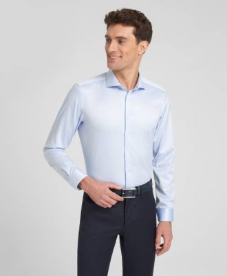 Рубашка прилегающий силуэт HENDERSON SHL-2706-X BLUE / Рубашки Non-Iron + Stretch | Одежда, обувь и аксессуары | V4.Ru: Маркетплейс