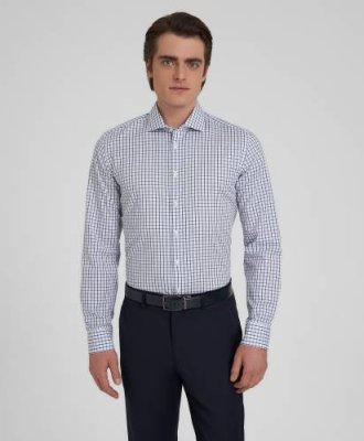 Рубашка HENDERSON дл.р. SHL-2037-S BLUE / Рубашки Non-Iron | Одежда, обувь и аксессуары | V4.Ru: Маркетплейс