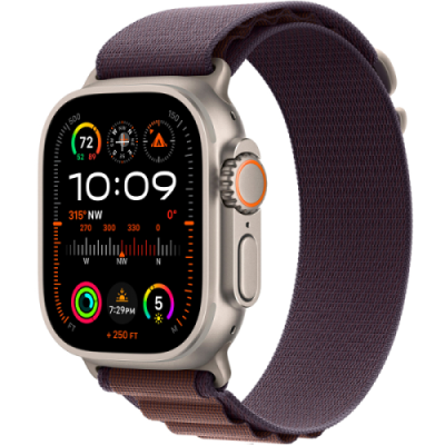 Apple Watch Ultra 2 GPS + Cellular, 49 мм, корпус из титана, ремешок Alpine (M) цвета indigo (индиго) / Watch Ultra 2 | Электроника | V4.Ru: Маркетплейс