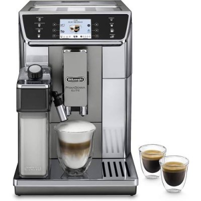 De'Longhi Кофемашина на 2 чашки с системой подачи молока LatteCrema, серая PrimaDonna Elite De'Longhi / Кофемашины | Товары для дома | V4.Ru: Маркетплейс