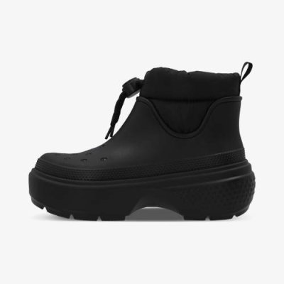 Женские сапоги Crocs Stomp Puff Boot, Черный Новая коллекция / Одежда, обувь и аксессуары | V4.Market