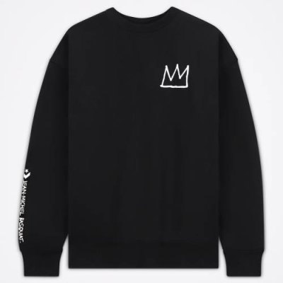 Converse Толстовка Converse X Basquiat Fleece Pullover Crew / Толстовки и худи | Одежда, обувь и аксессуары | V4.Ru: Маркетплейс