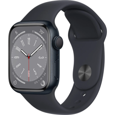 Умные часы  Apple Watch Series 8, 41 мм, S/M, Midnight Aluminium (MNU73LL) / Все умные часы | Электроника | V4.Ru: Маркетплейс