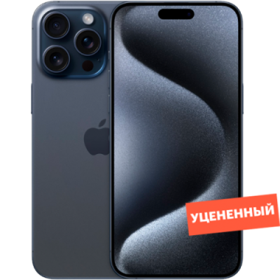 Смартфон Apple iPhone 15 Pro 128GB Blue Titanium (Dual Sim) уцененный товар (EAC) / Мобильные телефоны | Электроника | V4.Ru: Маркетплейс