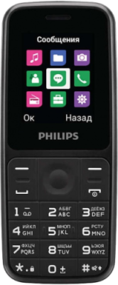 Телефон Philips Xenium E125 Черный / Кнопочные телефоны | Электроника | V4.Ru: Маркетплейс