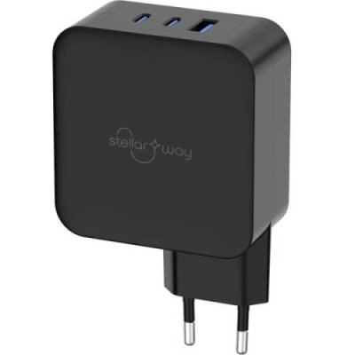 Зарядное устройство сетевое Stellarway USB-A/2С  PD 100W, черный / Зарядные устройства | Электроника | V4.Ru: Маркетплейс