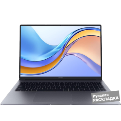 Ноутбук HONOR MagicBook X16, 2024, i5 8+512GB 16" Космический Серый (5301AHGY) WIN / Ноутбуки | Электроника | V4.Ru: Маркетплейс