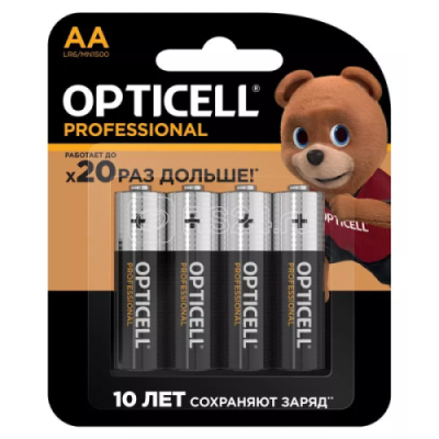 Элемент питания  Opticell Professional AA 4шт. / Прочее | Электроника | V4.Ru: Маркетплейс