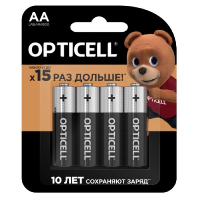 Элемент питания  Opticell Basic AA 4шт. / Прочее | Электроника | V4.Ru: Маркетплейс