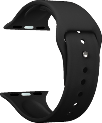 Ремешок  Deppa Band Silicone для Apple Watch 42/44 mm, силиконовый, черный / Аксессуары для умных часов | Электроника | V4.Ru: Маркетплейс