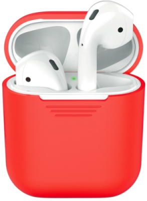 Чехол Deppa для футляра наушников Apple AirPods, силикон, красный / Чехлы | Электроника | V4.Ru: Маркетплейс