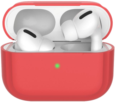 Чехол Deppa для футляра наушников Apple AirPods Pro, силикон, красный / Чехлы | Электроника | V4.Ru: Маркетплейс