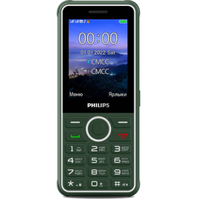 Телефон Philips Xenium E2301 Зеленый / Кнопочные телефоны | Электроника | V4.Ru: Маркетплейс