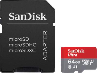 Карта памяти SanDisk Ultra UHS-I MicroSD XC 64 ГБ class 10 (с адаптером) / Карты памяти | Электроника | V4.Ru: Маркетплейс