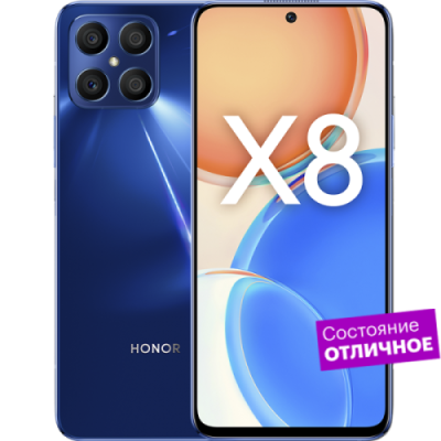 Смартфон HONOR X8 128GB Синий океан  "Отличное состояние" / Б/у смартфоны | Электроника | V4.Ru: Маркетплейс