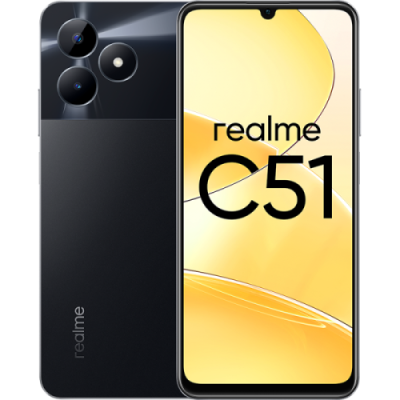 Смартфон realme C51 4/128GB Черный RU / Мобильные телефоны | Электроника | V4.Ru: Маркетплейс