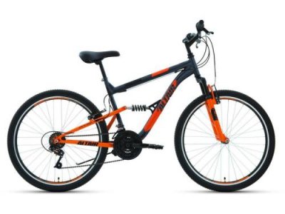 Велосипеды Двухподвесы Altair MTB FS 26 1.0, год 2021, цвет Серебристый-Оранжевый, ростовка 18 / Велосипеды Двухподвесы | Спорт и отдых | V4.Ru: Маркетплейс