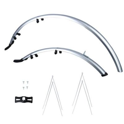 Oxford Комплект крыльев Oxford 700c/27ʺ Std Wide 41mm Mudguards (MG15/8), цвет Серебристый / Велосипеды Аксессуары | Спорт и отдых | V4.Ru: Маркетплейс