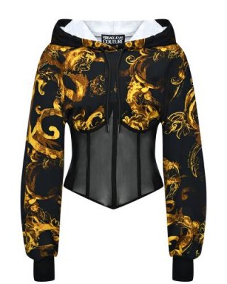 Корсетный свитшот с орнаментом Versace Versace Jeans Couture / Свитшоты, Худи | Одежда, обувь и аксессуары | V4.Ru: Маркетплейс