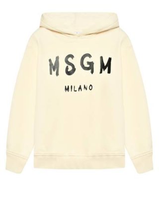 Толстовка-худи из флиса с логотипом, кремовая MSGM / Толстовки, Свитшоты | Одежда, обувь и аксессуары | V4.Ru: Маркетплейс