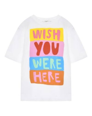 Футболка с принтом "wish you were here" Stella McCartney / Футболки, Топы, Майки | Одежда, обувь и аксессуары | V4.Ru: Маркетплейс