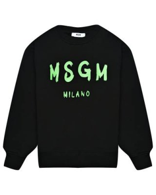 Свитшот с логотипом на груди, черный MSGM / Толстовки, Свитшоты | Одежда, обувь и аксессуары | V4.Ru: Маркетплейс