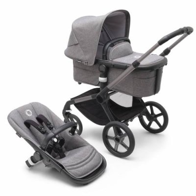 Коляска 2 в 1 Fox 5 Complete Graphite/Grey Melange-Grey Melange Bugaboo / Коляски 2 в 1 | Одежда, обувь и аксессуары | V4.Ru: Маркетплейс