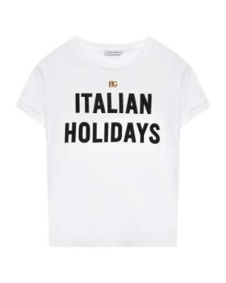 Футболка с принтом "Italian Holidays" Dolce&Gabbana / Футболки, Топы, Майки | Одежда, обувь и аксессуары | V4.Ru: Маркетплейс