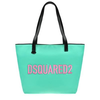 Сумка-шопер с розовым лого, бирюзовая Dsquared2 / Сумки | Одежда, обувь и аксессуары | V4.Ru: Маркетплейс