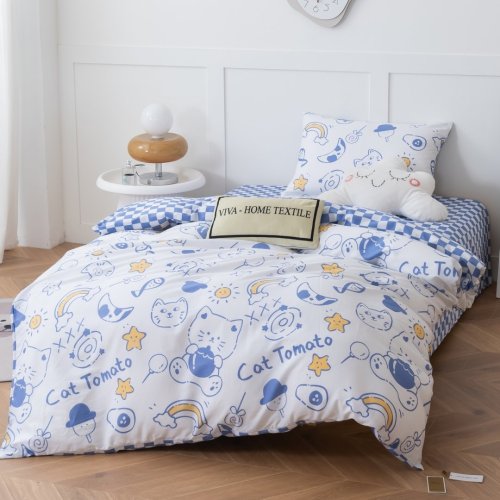 Комплект постельного белья на резинке Сатин Люкс KIDS 100% хлопок CDKR057 VIVA - HOME TEXTILE Сатин Люкс KIDS 100% хлопок | Универмаг V4: Постельное белье